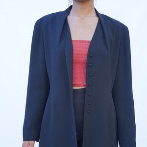 Black wrap around Tahari blazer
